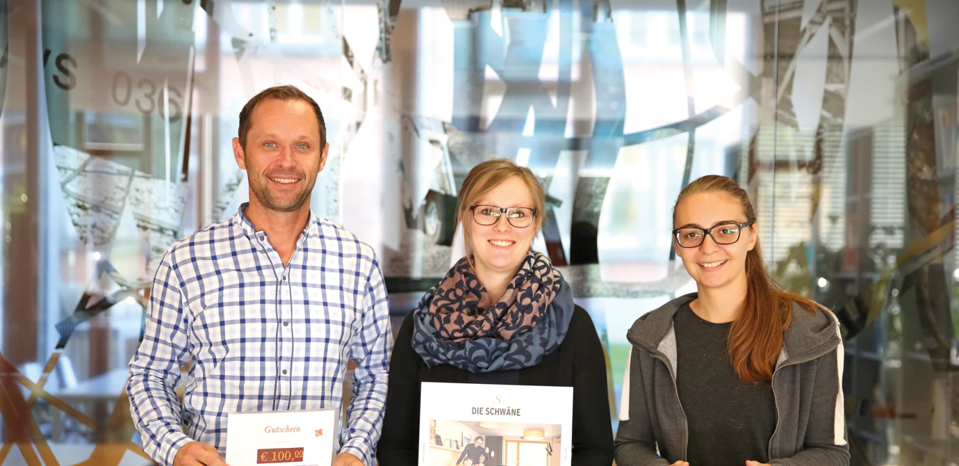 The winners from this year´s mobility prize draw. 