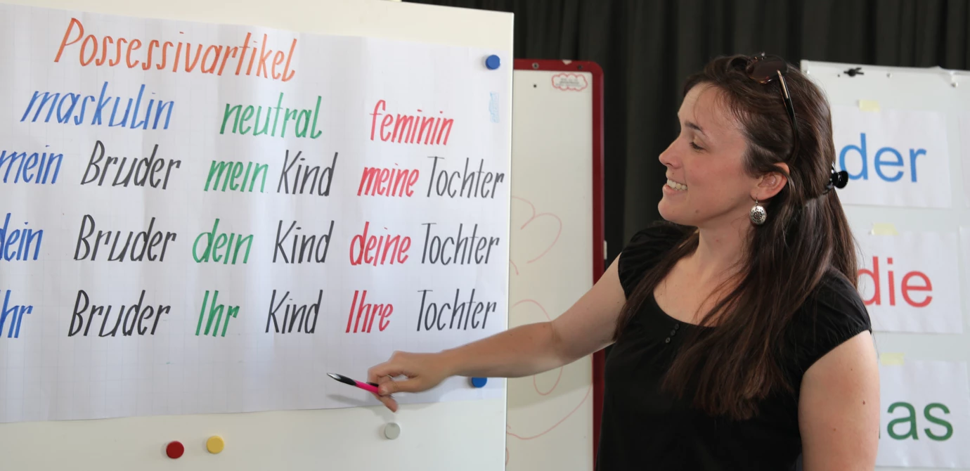 Mit viel Engagement wurde für Mitarbeiter mit Migrationshintergrund ein Deutschkurs angeboten