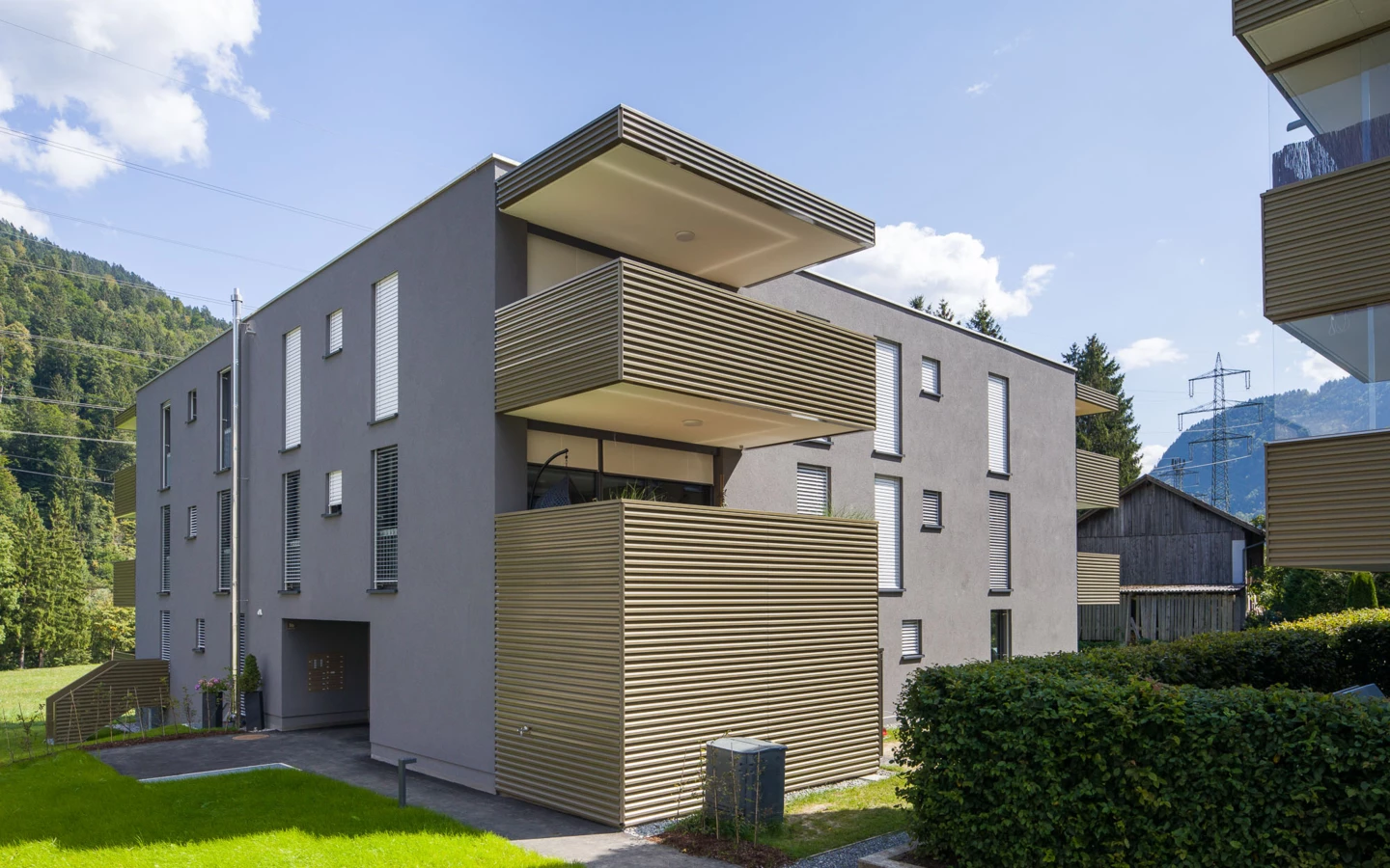 Wohnanlage Bahnhofsstrasse Vandans aussen Übersicht