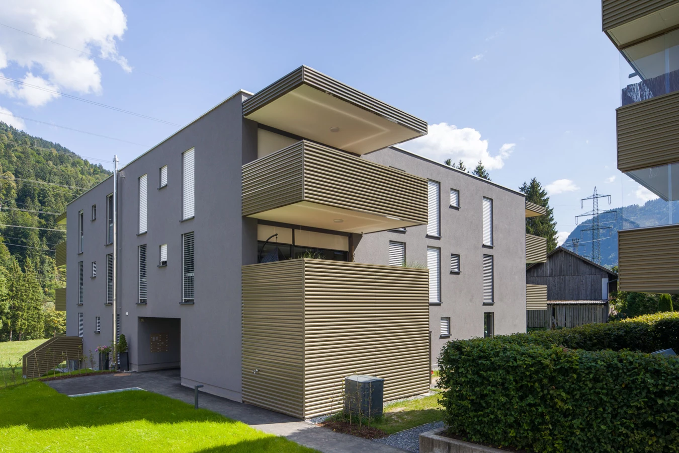 Wohnanlage Bahnhofsstrasse Vandans aussen Übersicht