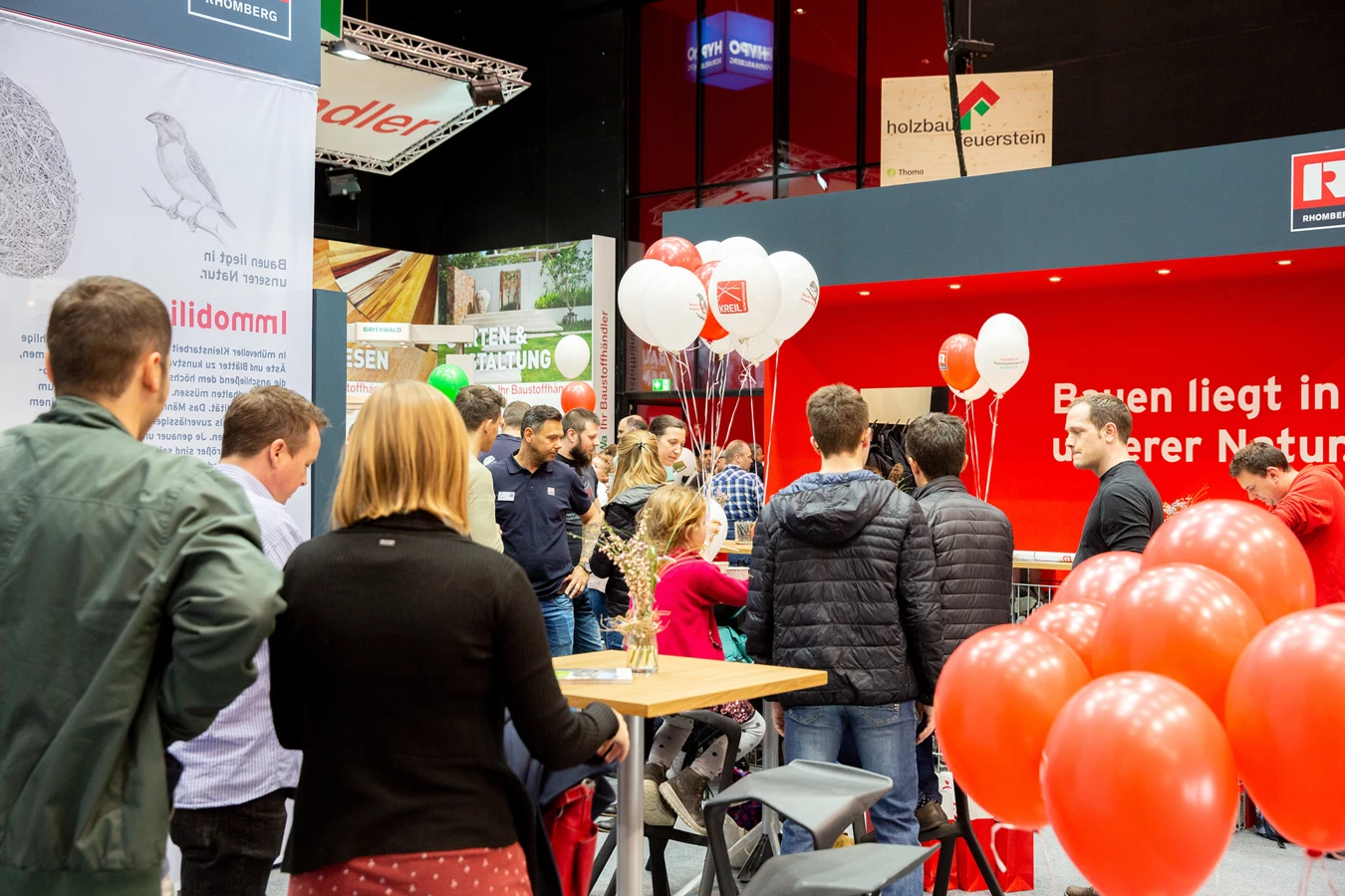 Großer Besucherandrang bei der com:bau 2019.
